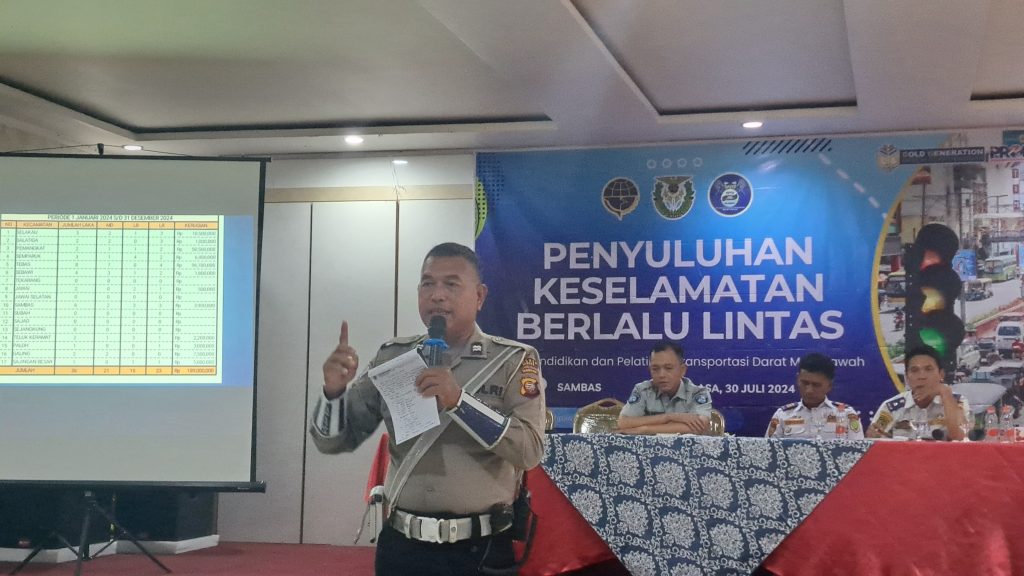 Kegiatan Penyuluhan Keselamatan Berlalu Lintas oleh BP2TD Mempawah (30/07/2024). Foto: Raima